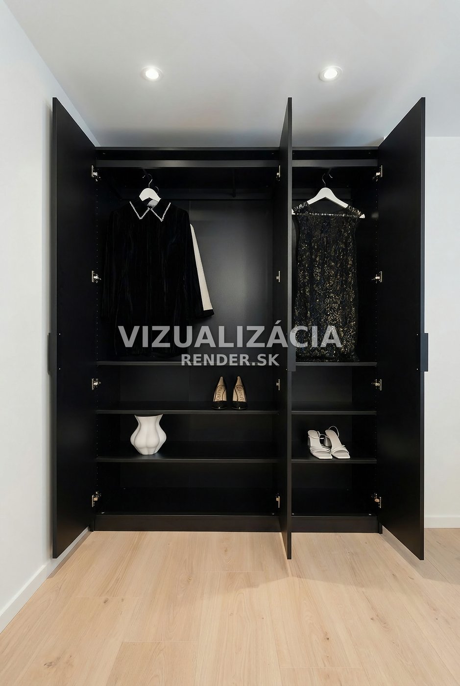 After visualization — Walk-in closet